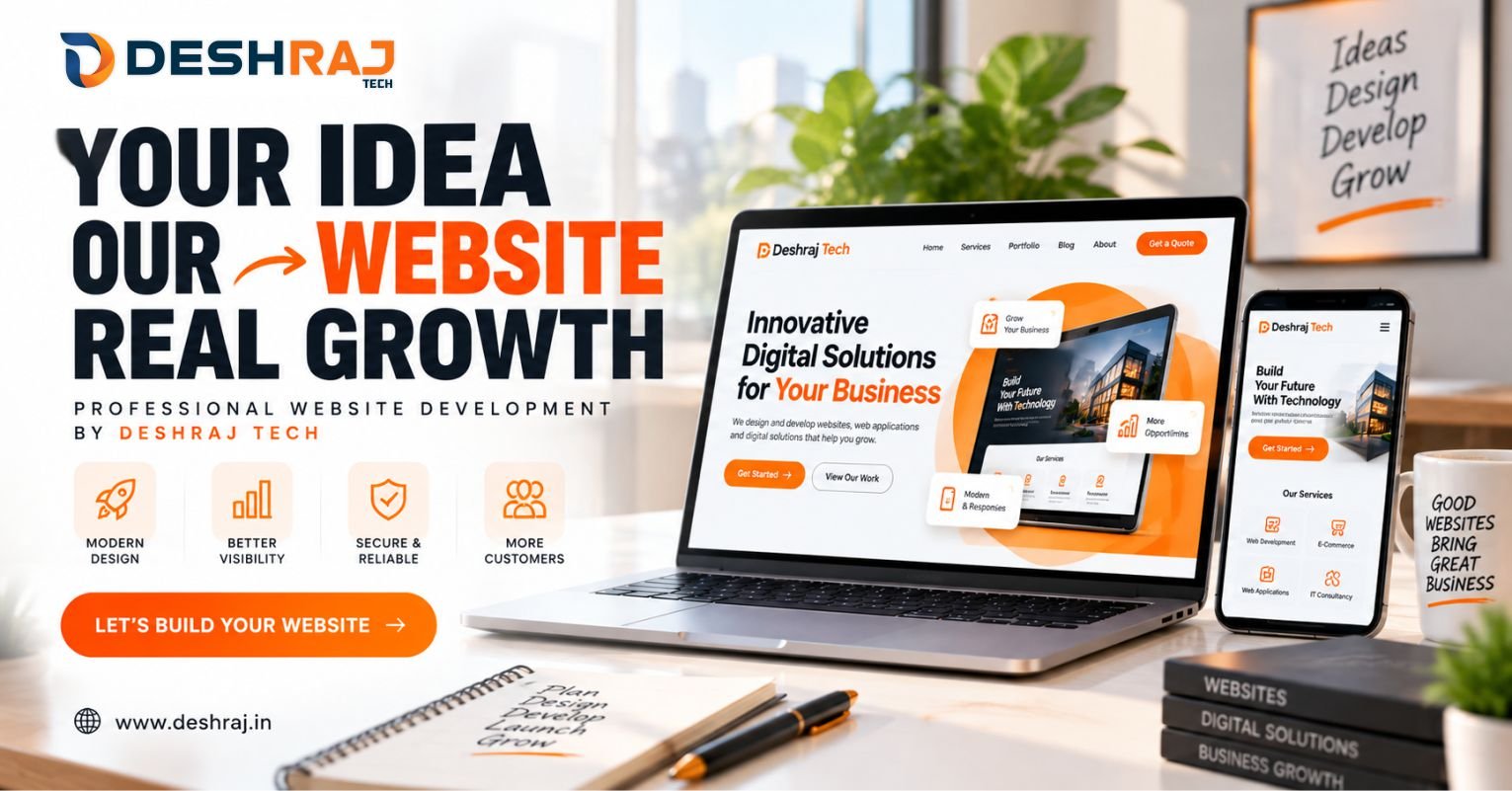 Deshraj Tech professional website development for businesses